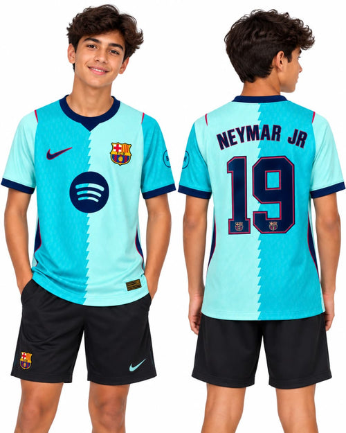 FC Barcelona Neymar Jr. #10 Football Jersey & Shorts Set