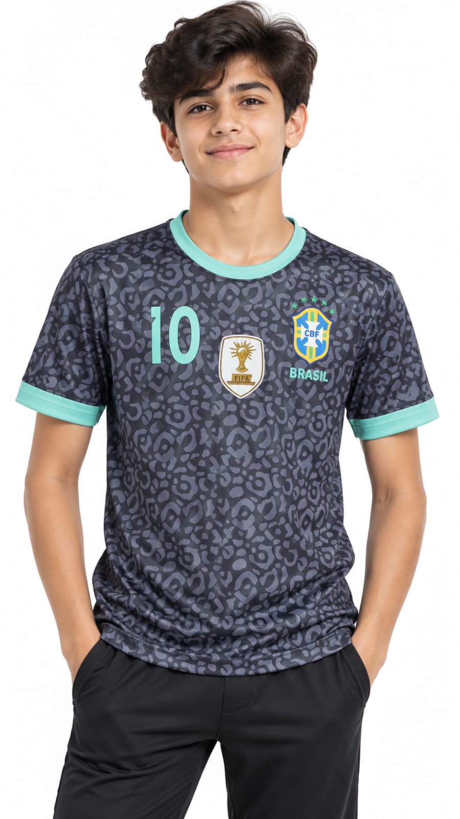 Brazil #10 Football Jersey