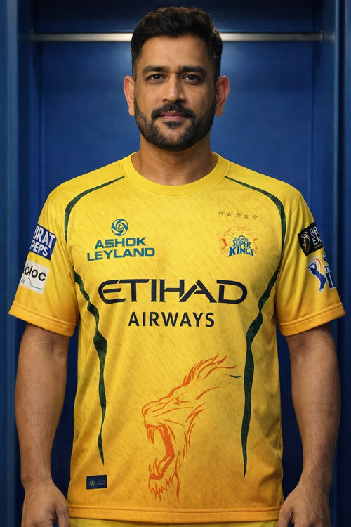 CSK Yellow Cricket Jersey – Premium Fan Edition